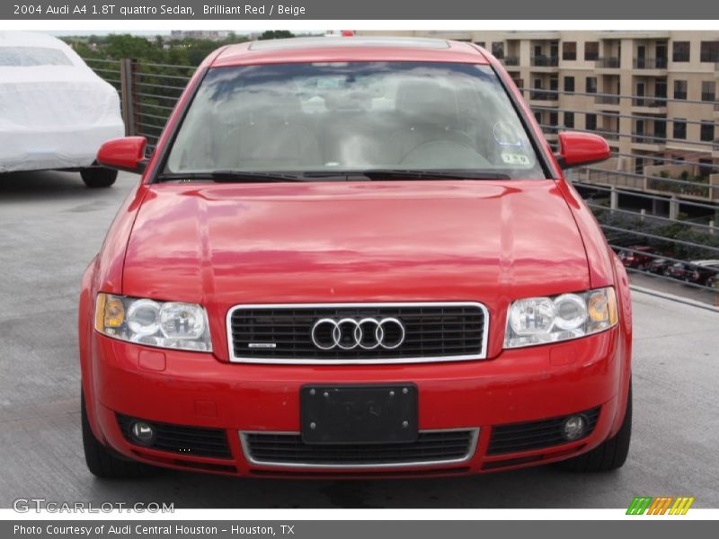 Brilliant Red / Beige 2004 Audi A4 1.8T quattro Sedan