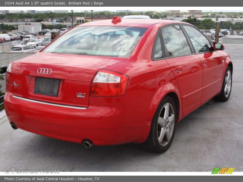 Brilliant Red / Beige 2004 Audi A4 1.8T quattro Sedan