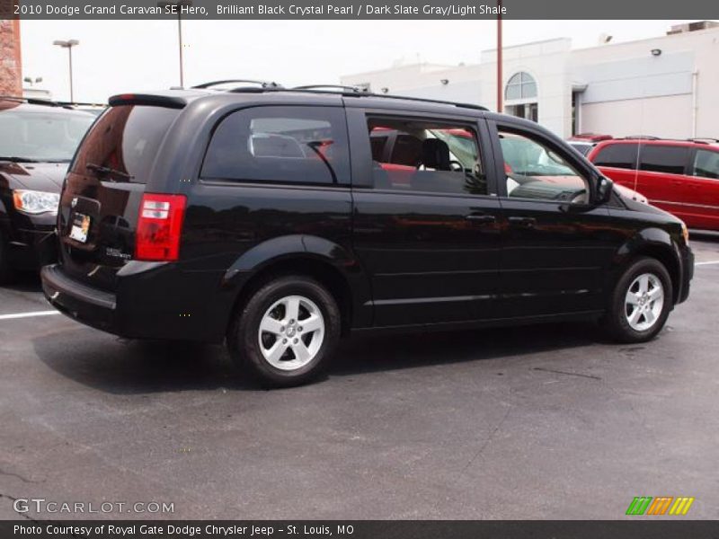 Brilliant Black Crystal Pearl / Dark Slate Gray/Light Shale 2010 Dodge Grand Caravan SE Hero