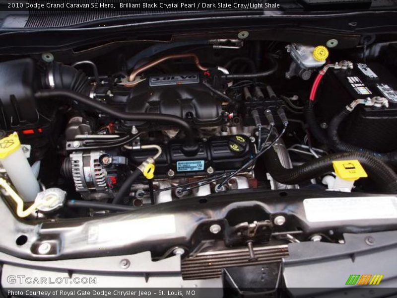 Brilliant Black Crystal Pearl / Dark Slate Gray/Light Shale 2010 Dodge Grand Caravan SE Hero