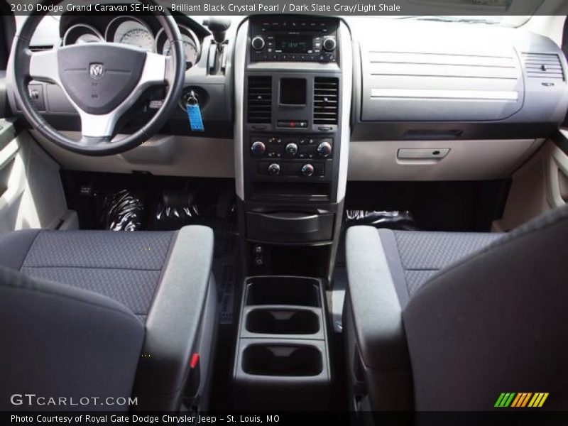Brilliant Black Crystal Pearl / Dark Slate Gray/Light Shale 2010 Dodge Grand Caravan SE Hero