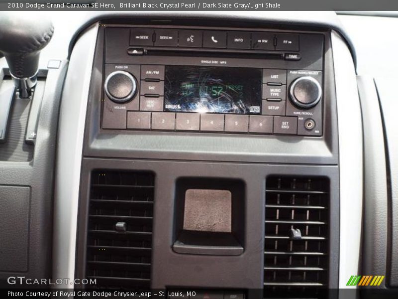 Brilliant Black Crystal Pearl / Dark Slate Gray/Light Shale 2010 Dodge Grand Caravan SE Hero