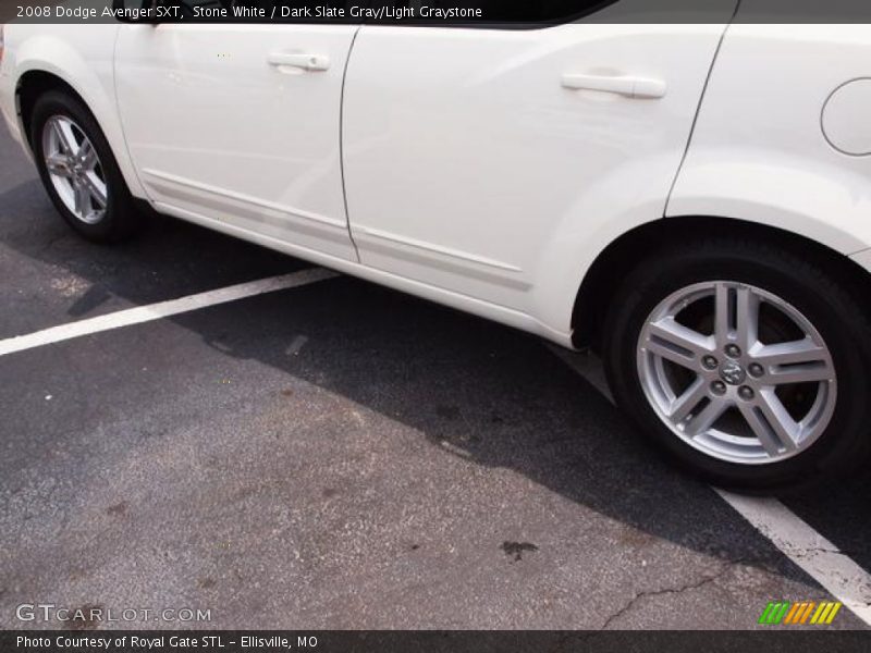 Stone White / Dark Slate Gray/Light Graystone 2008 Dodge Avenger SXT