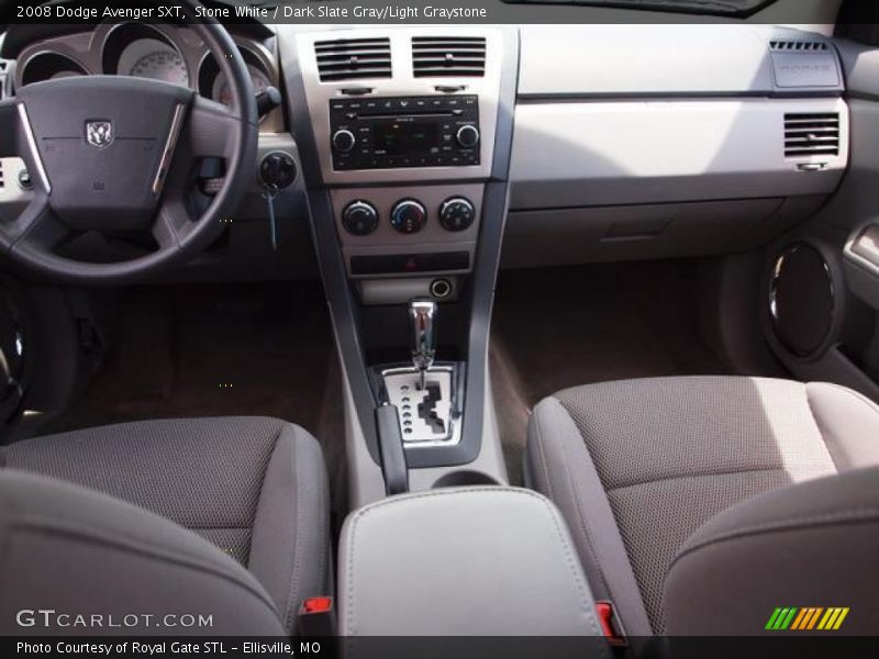 Stone White / Dark Slate Gray/Light Graystone 2008 Dodge Avenger SXT