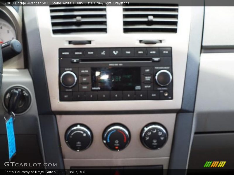 Stone White / Dark Slate Gray/Light Graystone 2008 Dodge Avenger SXT