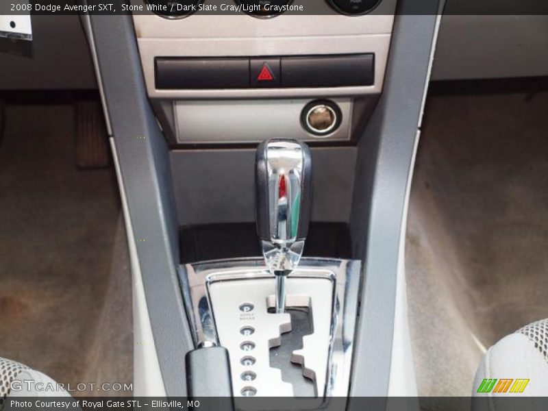 Stone White / Dark Slate Gray/Light Graystone 2008 Dodge Avenger SXT
