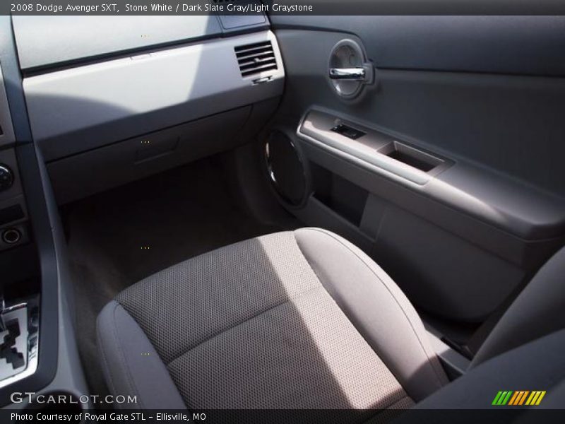 Stone White / Dark Slate Gray/Light Graystone 2008 Dodge Avenger SXT