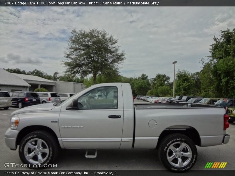 Bright Silver Metallic / Medium Slate Gray 2007 Dodge Ram 1500 Sport Regular Cab 4x4