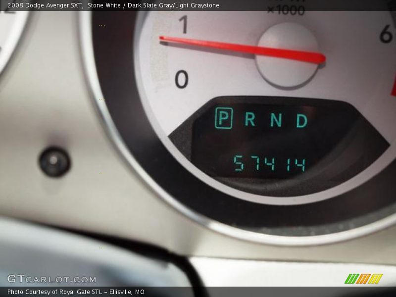 Stone White / Dark Slate Gray/Light Graystone 2008 Dodge Avenger SXT