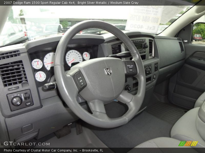 Bright Silver Metallic / Medium Slate Gray 2007 Dodge Ram 1500 Sport Regular Cab 4x4