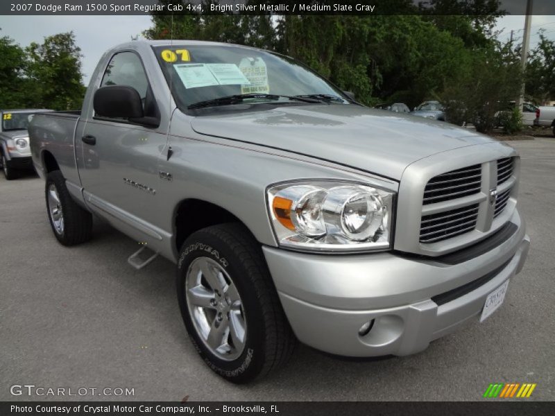 Bright Silver Metallic / Medium Slate Gray 2007 Dodge Ram 1500 Sport Regular Cab 4x4