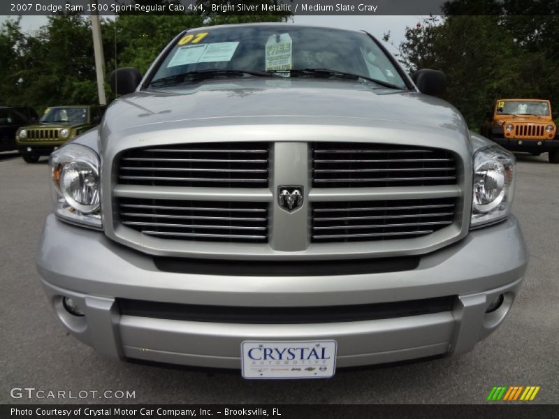 Bright Silver Metallic / Medium Slate Gray 2007 Dodge Ram 1500 Sport Regular Cab 4x4