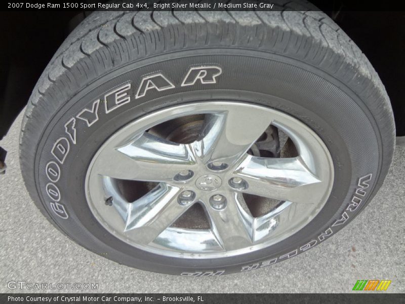 Bright Silver Metallic / Medium Slate Gray 2007 Dodge Ram 1500 Sport Regular Cab 4x4