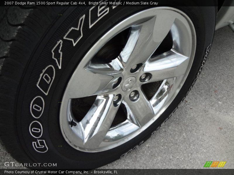 Bright Silver Metallic / Medium Slate Gray 2007 Dodge Ram 1500 Sport Regular Cab 4x4