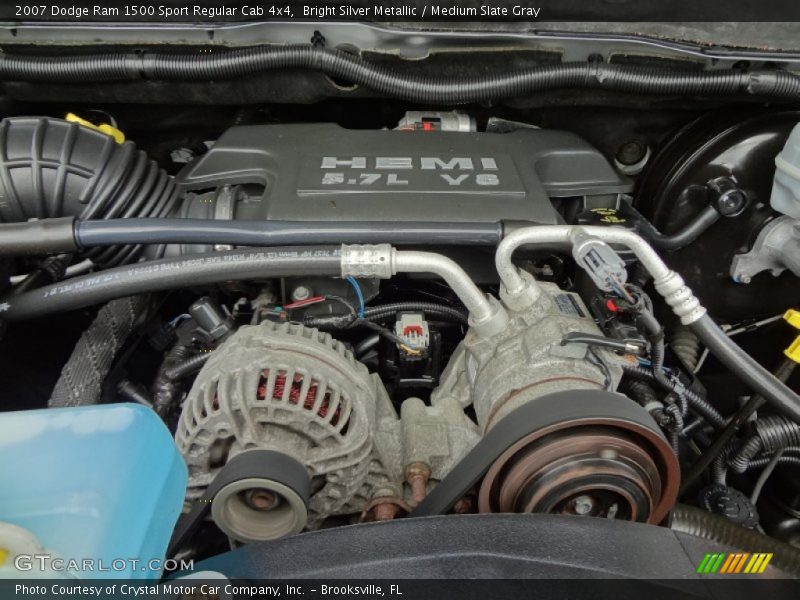 Bright Silver Metallic / Medium Slate Gray 2007 Dodge Ram 1500 Sport Regular Cab 4x4