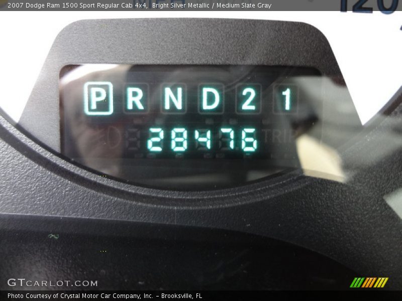 Bright Silver Metallic / Medium Slate Gray 2007 Dodge Ram 1500 Sport Regular Cab 4x4