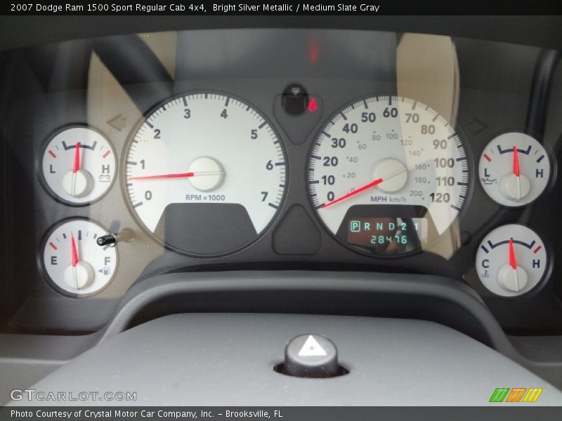 Bright Silver Metallic / Medium Slate Gray 2007 Dodge Ram 1500 Sport Regular Cab 4x4