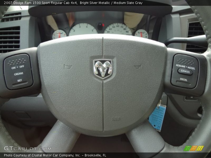 Bright Silver Metallic / Medium Slate Gray 2007 Dodge Ram 1500 Sport Regular Cab 4x4