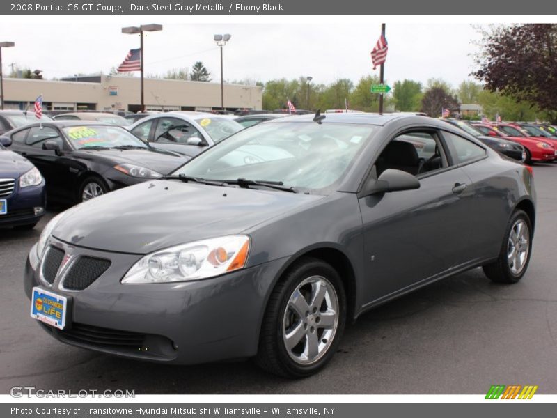 Dark Steel Gray Metallic / Ebony Black 2008 Pontiac G6 GT Coupe