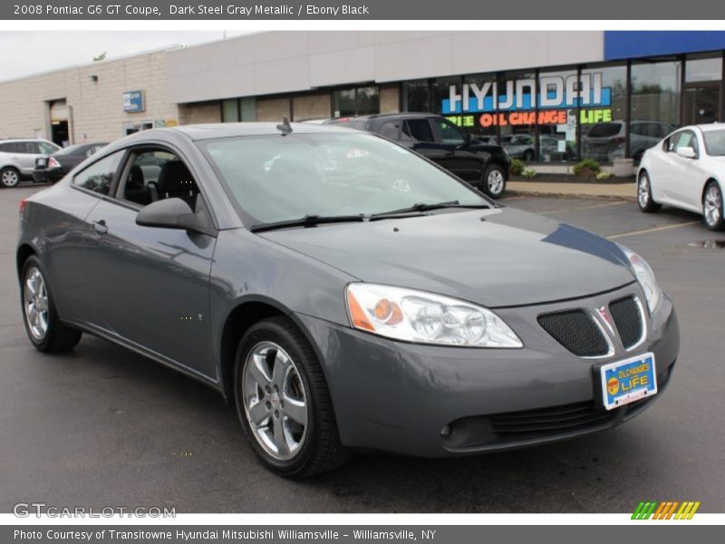 Dark Steel Gray Metallic / Ebony Black 2008 Pontiac G6 GT Coupe