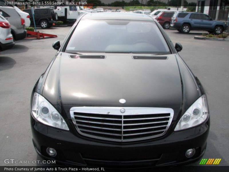 Black / Black 2007 Mercedes-Benz S 550 Sedan