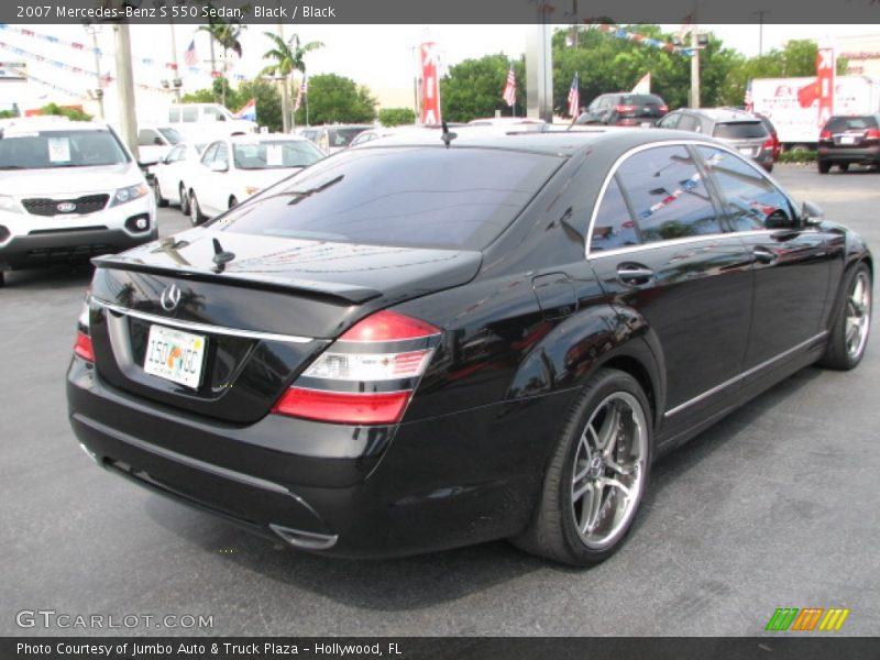 Black / Black 2007 Mercedes-Benz S 550 Sedan