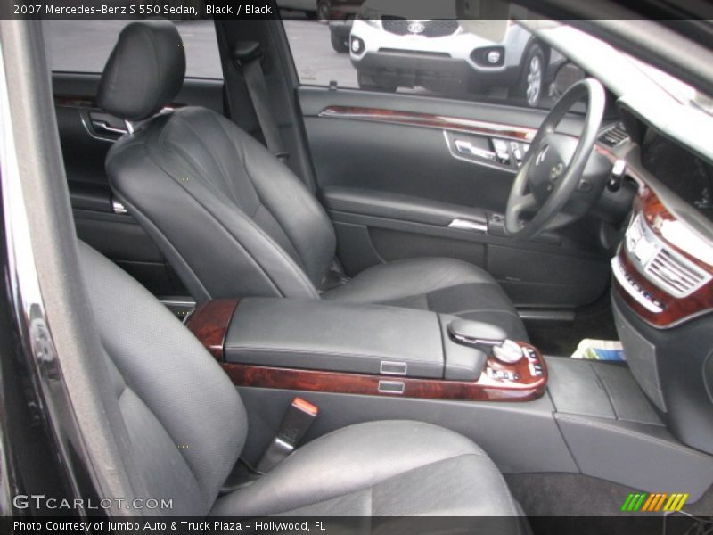 Black / Black 2007 Mercedes-Benz S 550 Sedan