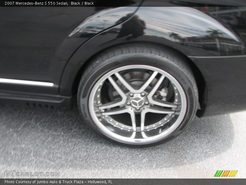 Black / Black 2007 Mercedes-Benz S 550 Sedan