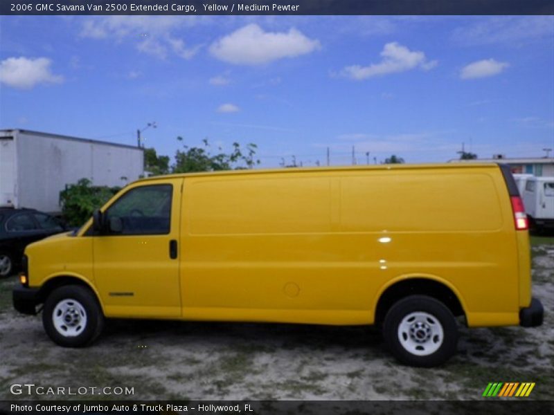 Yellow / Medium Pewter 2006 GMC Savana Van 2500 Extended Cargo