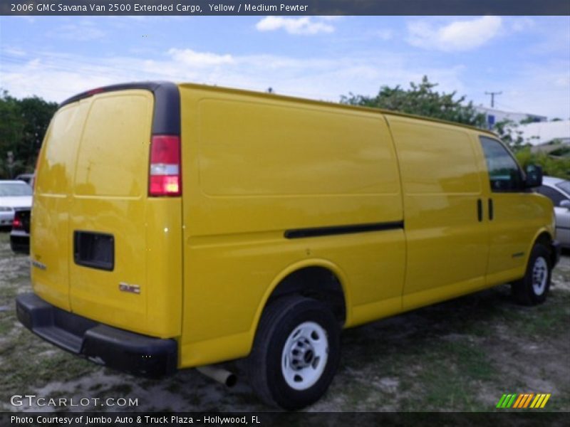 Yellow / Medium Pewter 2006 GMC Savana Van 2500 Extended Cargo