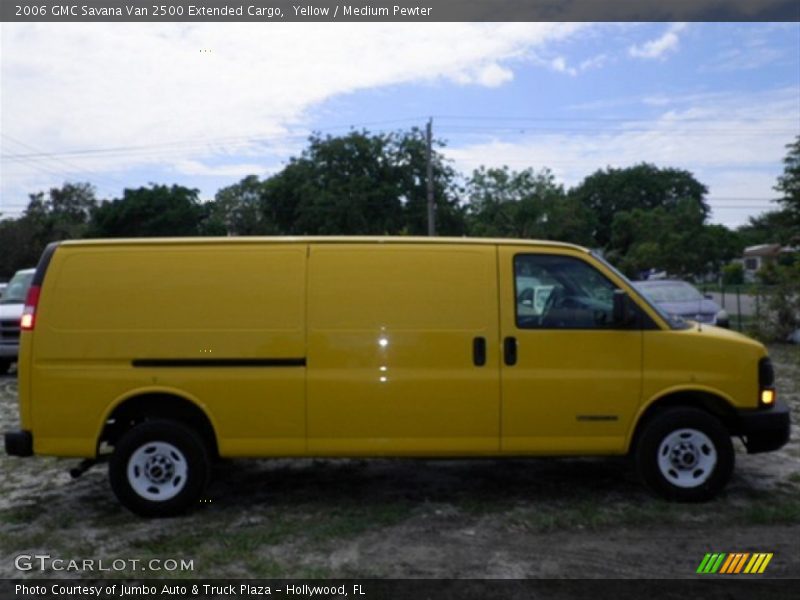 Yellow / Medium Pewter 2006 GMC Savana Van 2500 Extended Cargo