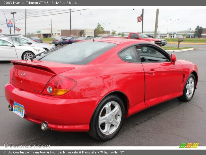 Rally Red / Black 2003 Hyundai Tiburon GT V6