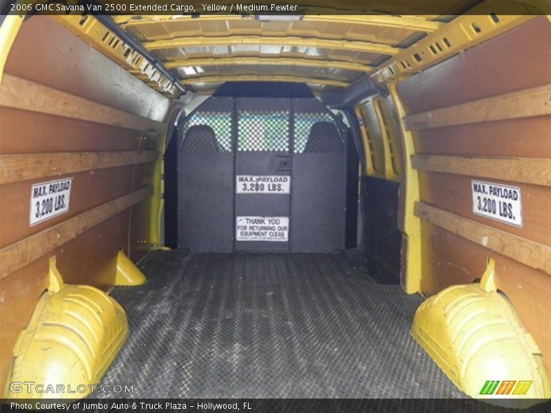 Yellow / Medium Pewter 2006 GMC Savana Van 2500 Extended Cargo