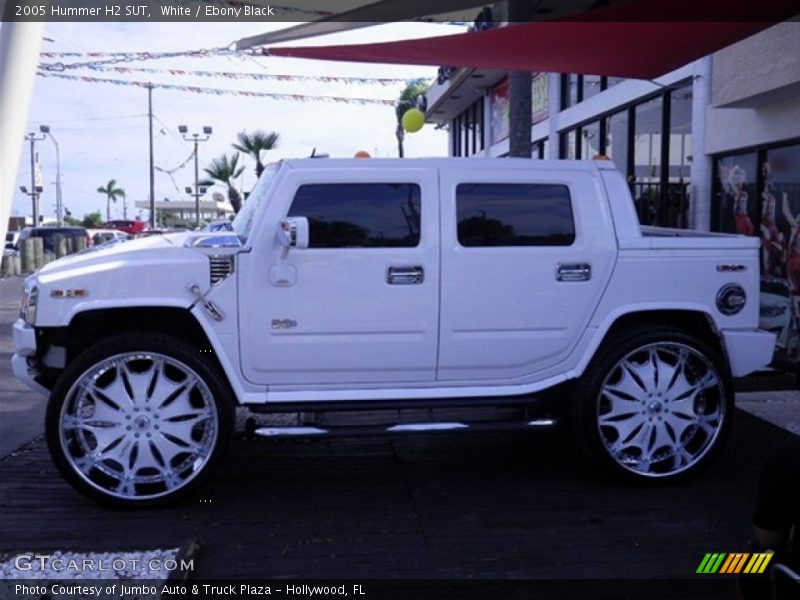 White / Ebony Black 2005 Hummer H2 SUT