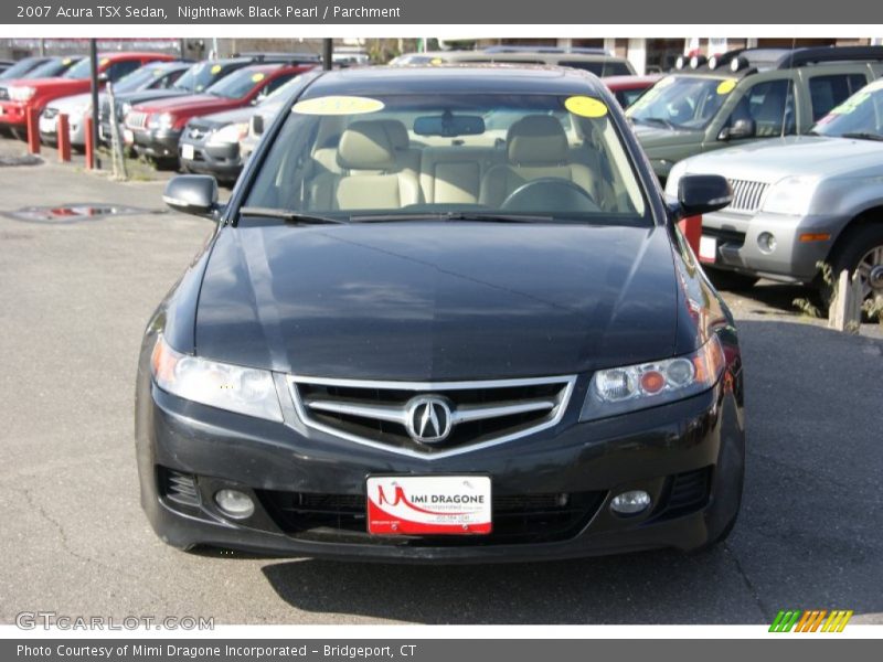 Nighthawk Black Pearl / Parchment 2007 Acura TSX Sedan