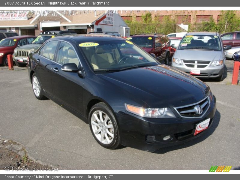 Nighthawk Black Pearl / Parchment 2007 Acura TSX Sedan