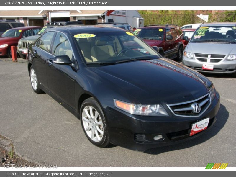 Nighthawk Black Pearl / Parchment 2007 Acura TSX Sedan