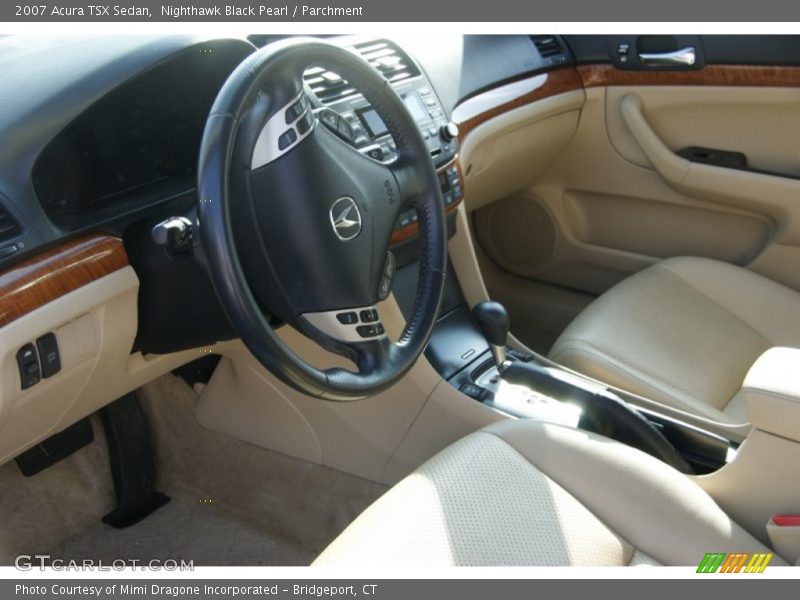 Nighthawk Black Pearl / Parchment 2007 Acura TSX Sedan