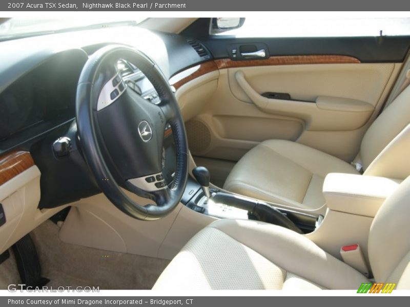 Nighthawk Black Pearl / Parchment 2007 Acura TSX Sedan