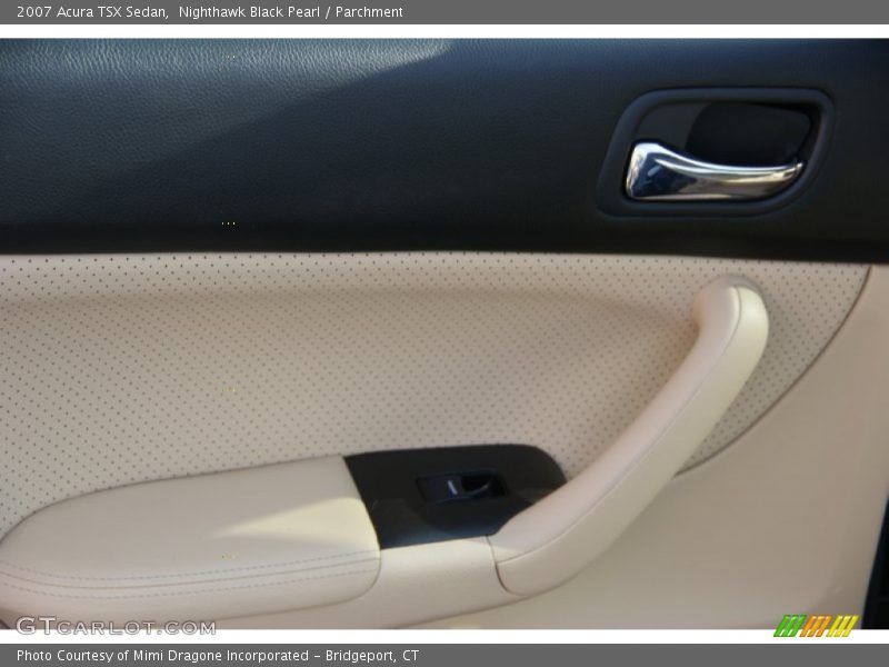 Nighthawk Black Pearl / Parchment 2007 Acura TSX Sedan