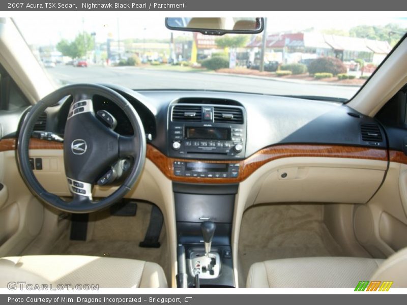 Nighthawk Black Pearl / Parchment 2007 Acura TSX Sedan