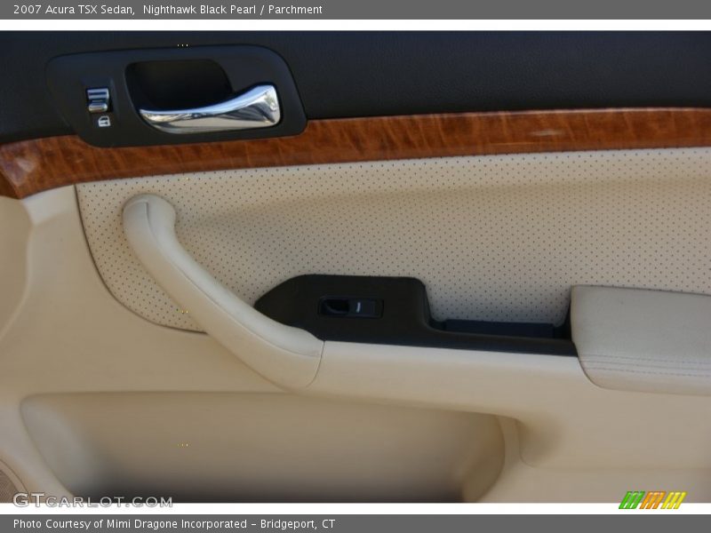 Nighthawk Black Pearl / Parchment 2007 Acura TSX Sedan