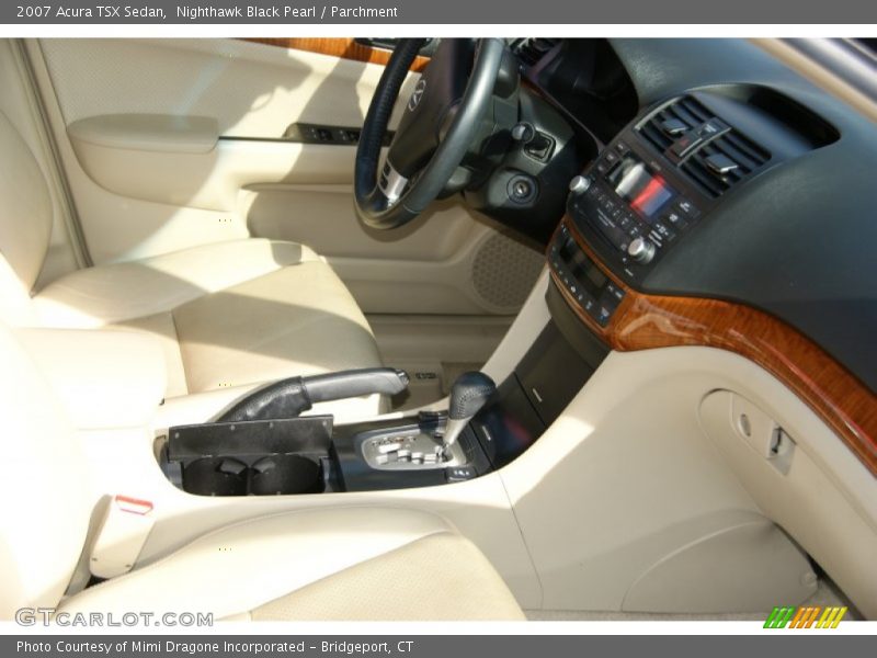 Nighthawk Black Pearl / Parchment 2007 Acura TSX Sedan
