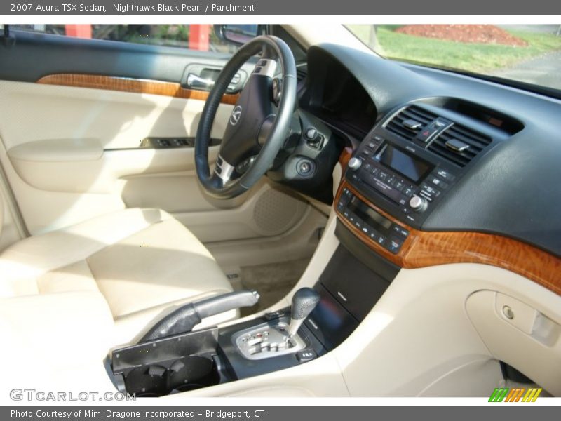 Nighthawk Black Pearl / Parchment 2007 Acura TSX Sedan