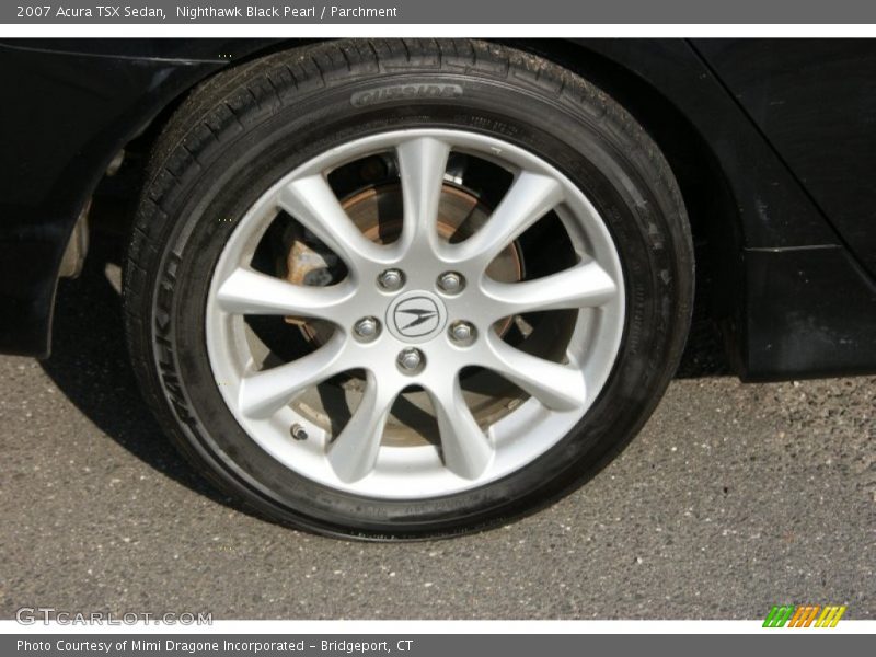 Nighthawk Black Pearl / Parchment 2007 Acura TSX Sedan