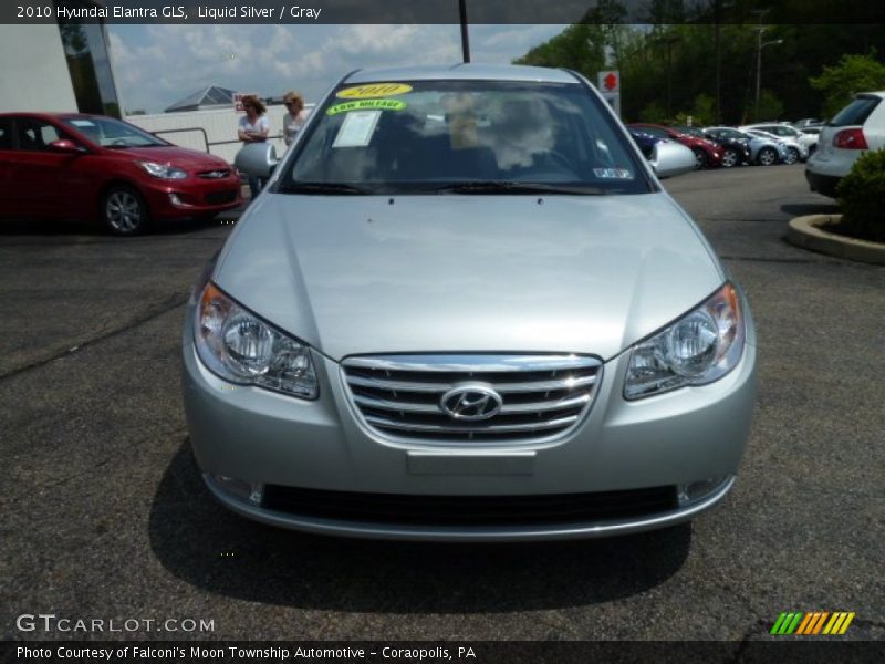 Liquid Silver / Gray 2010 Hyundai Elantra GLS