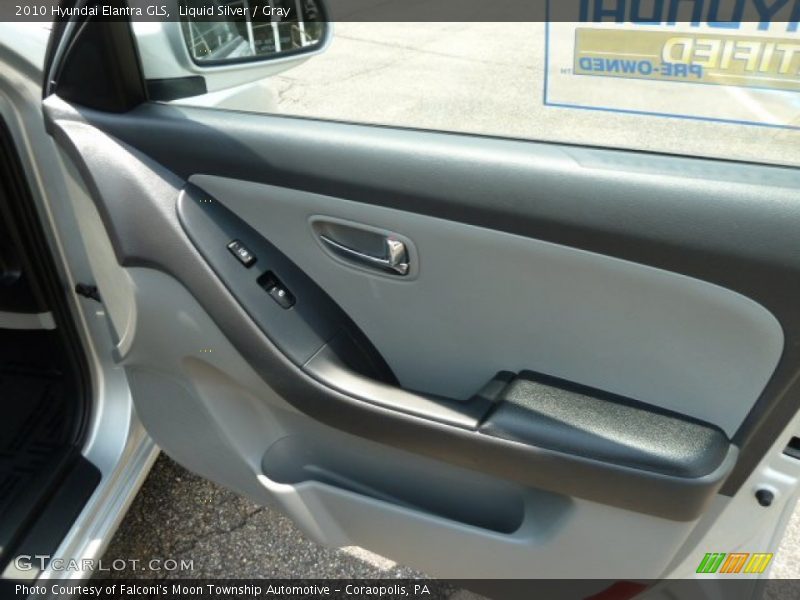 Liquid Silver / Gray 2010 Hyundai Elantra GLS