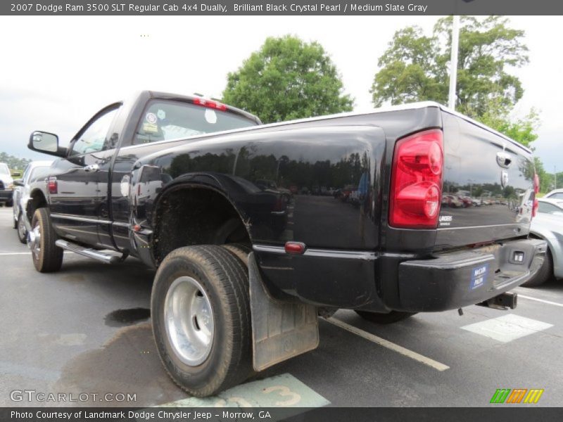  2007 Ram 3500 SLT Regular Cab 4x4 Dually Brilliant Black Crystal Pearl