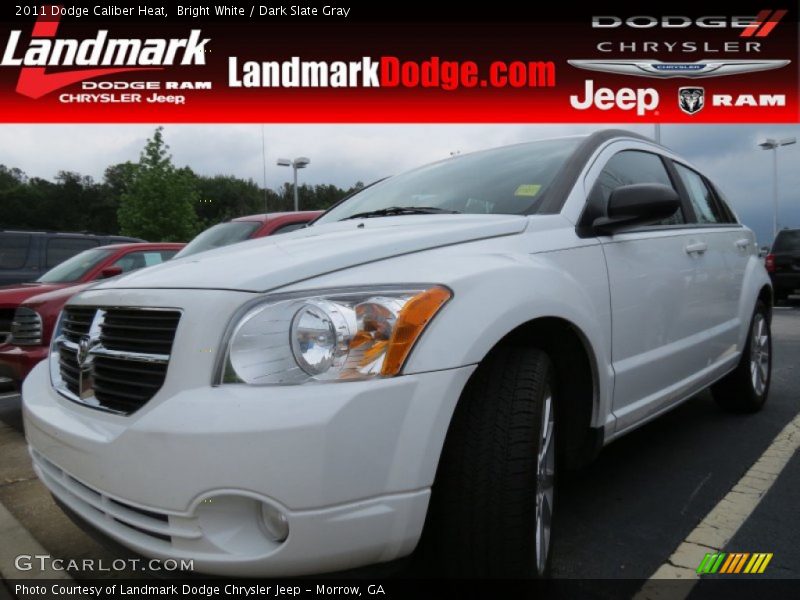 Bright White / Dark Slate Gray 2011 Dodge Caliber Heat