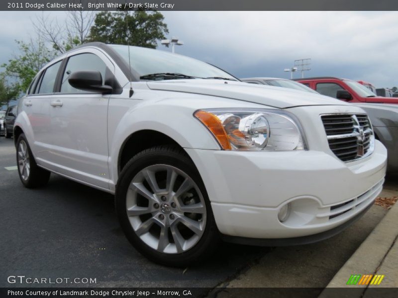 Bright White / Dark Slate Gray 2011 Dodge Caliber Heat